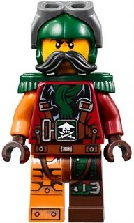LEGO Minifigure-Flintlocke - Epaulettes-Ninjago-NJO197-Creative Brick Builders